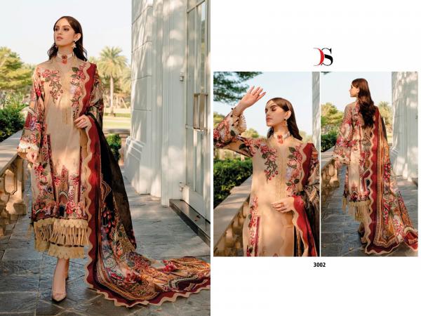 Deepsy Firdous Solitaire 3 Cotton Designer Pakistani Suit Collection